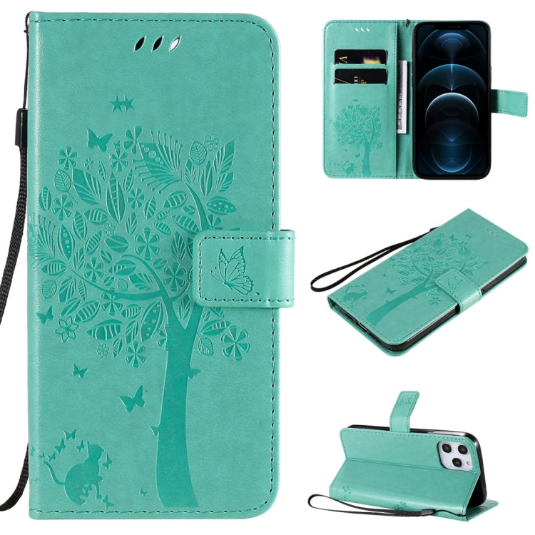 Tree & Cat Embossed Pattern Horizontal Flip Leather Case with Holder & Card Slots & Wallet & Lanyard, Series 2 My Store