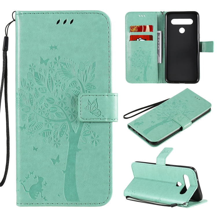 Tree & Cat Embossed Pattern Horizontal Flip Leather Case with Holder & Card Slots & Wallet & Lanyard, Series 4 My Store