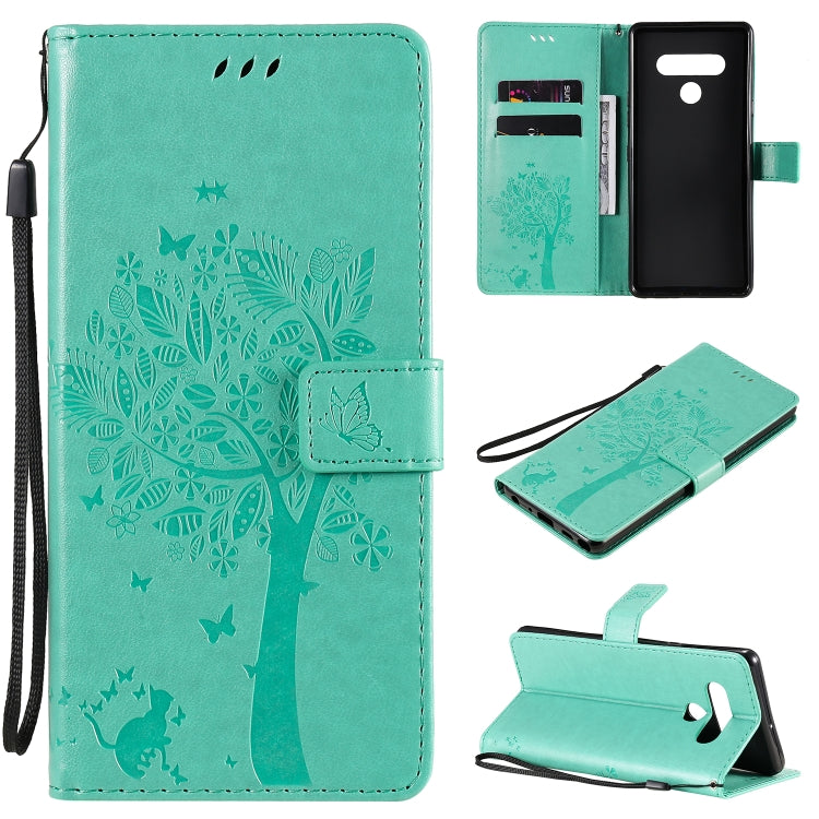 Tree & Cat Embossed Pattern Horizontal Flip Leather Case with Holder & Card Slots & Wallet & Lanyard, Series 6 My Store