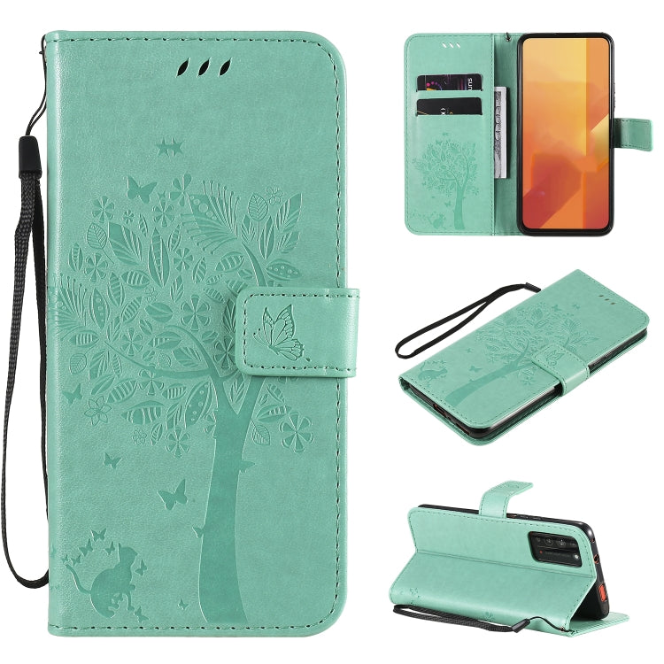 Tree & Cat Embossed Pattern Horizontal Flip Leather Case with Holder & Card Slots & Wallet & Lanyard, Series 3 My Store