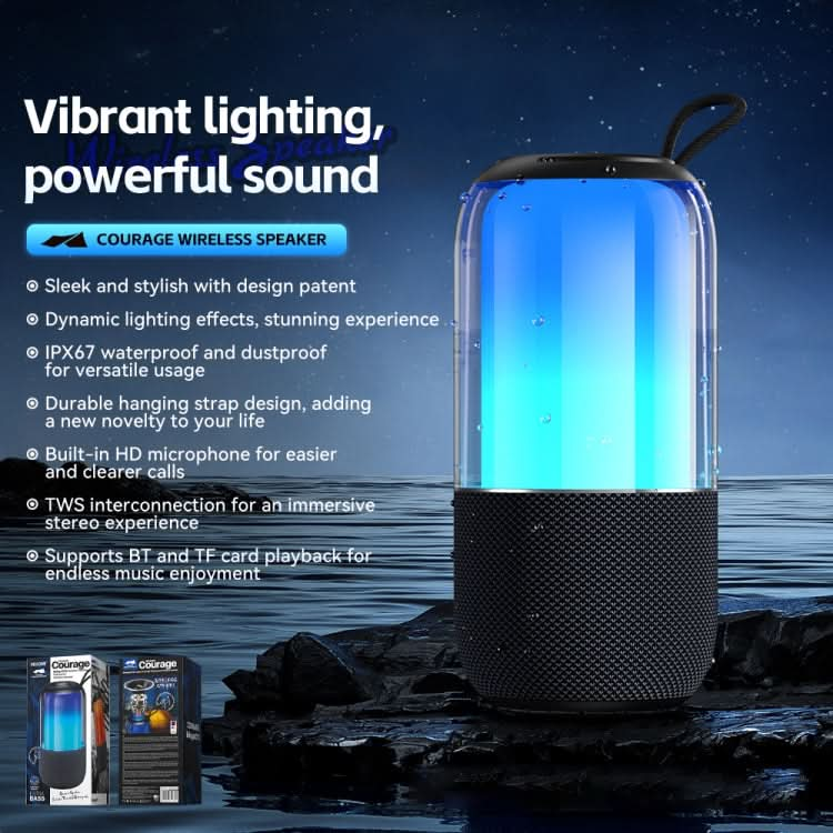 WK Beluga D13 Outdoor Waterproof Portable Bluetooth Speaker