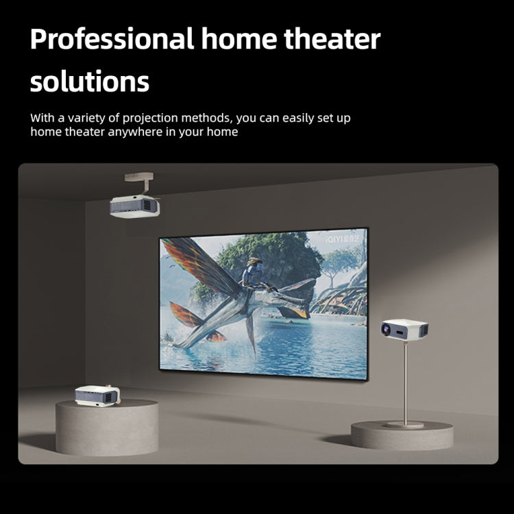 AUN A004 Pro 1920 x 1080P 9000Lumen Android 9.0 Portable LCD Projector