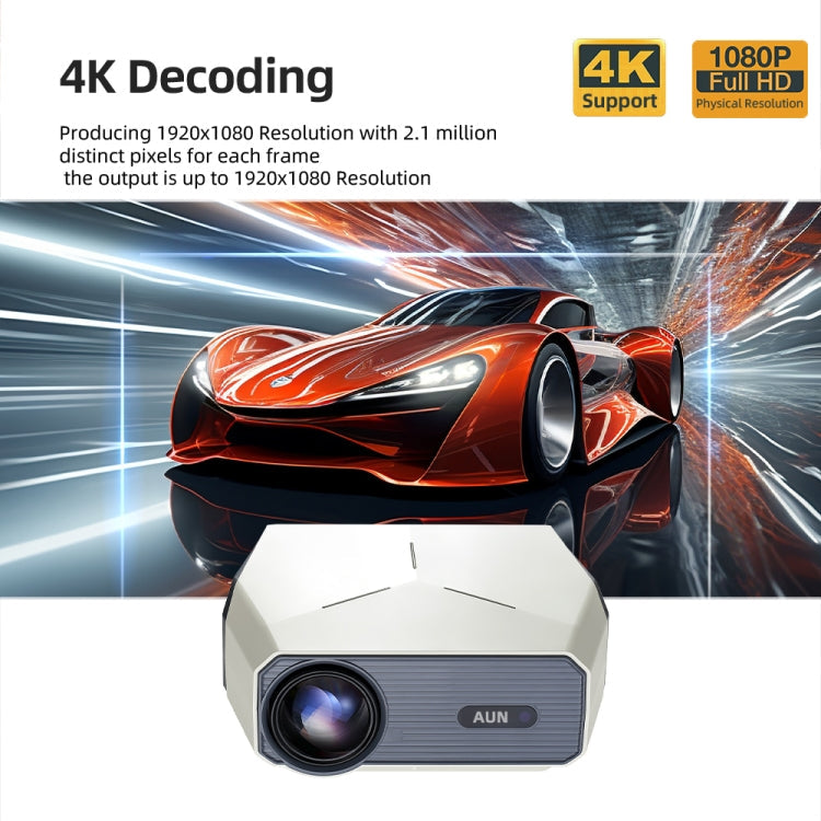 AUN A004 Pro 1920 x 1080P 9000Lumen Android 9.0 Portable LCD Projector