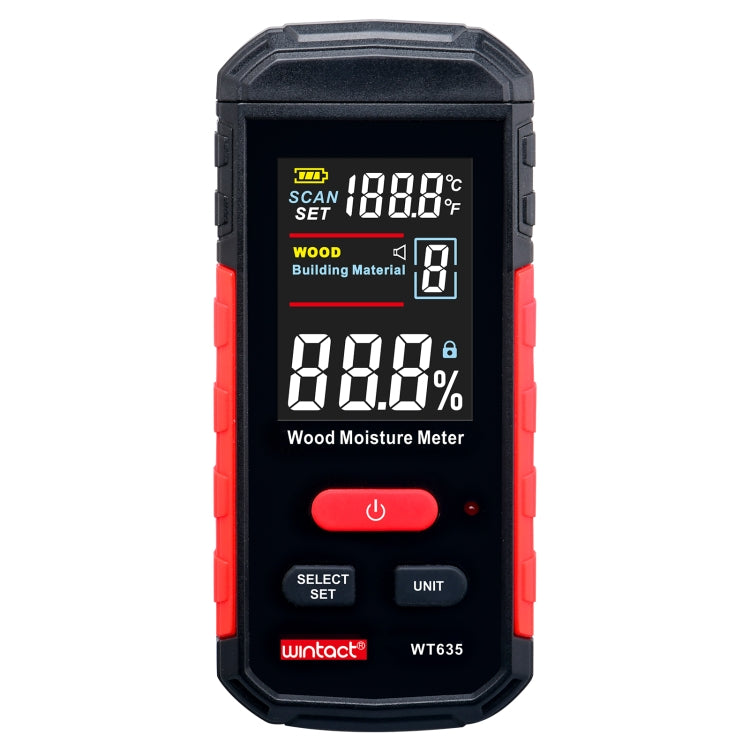 Wintact WT635 Wood Moisture Meter with 10 Gears