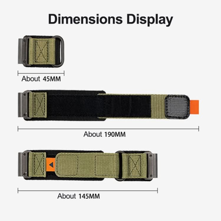 Nylon Loop Hook And Loop Fastener Quick Release Watch Band