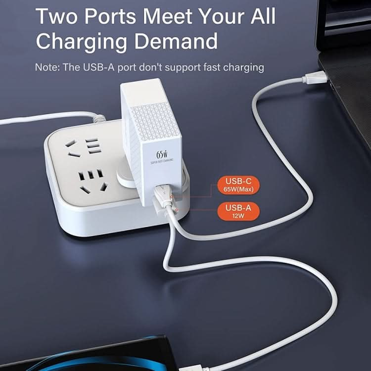 LDNIO A2620C PD3.0 65W USB Power Adapter Travel Charger with Type-C to Type-C Cable