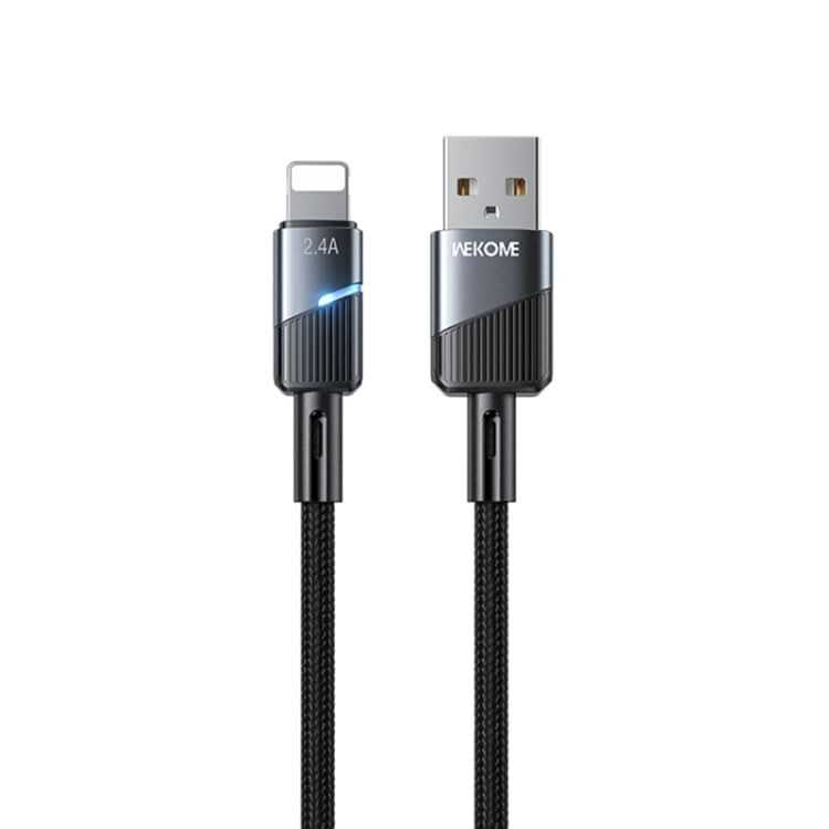 WK WDC-36i Intelligent Power-off 1m 2.4A USB to 8 Pin Fast Charging Data Cable