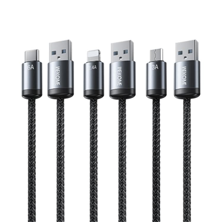 WK WDC-32i Raython Gen2 1m 2.4A USB to 8 Pin Fast Charging Data Cable