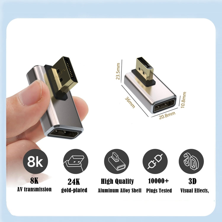 8K PD1.4 Male Displayport to Female Displayport Adapter Converter