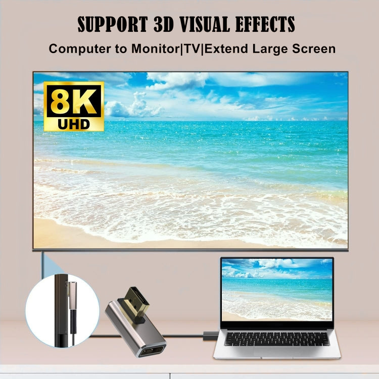 8K PD1.4 Male Displayport to Female Displayport Adapter Converter