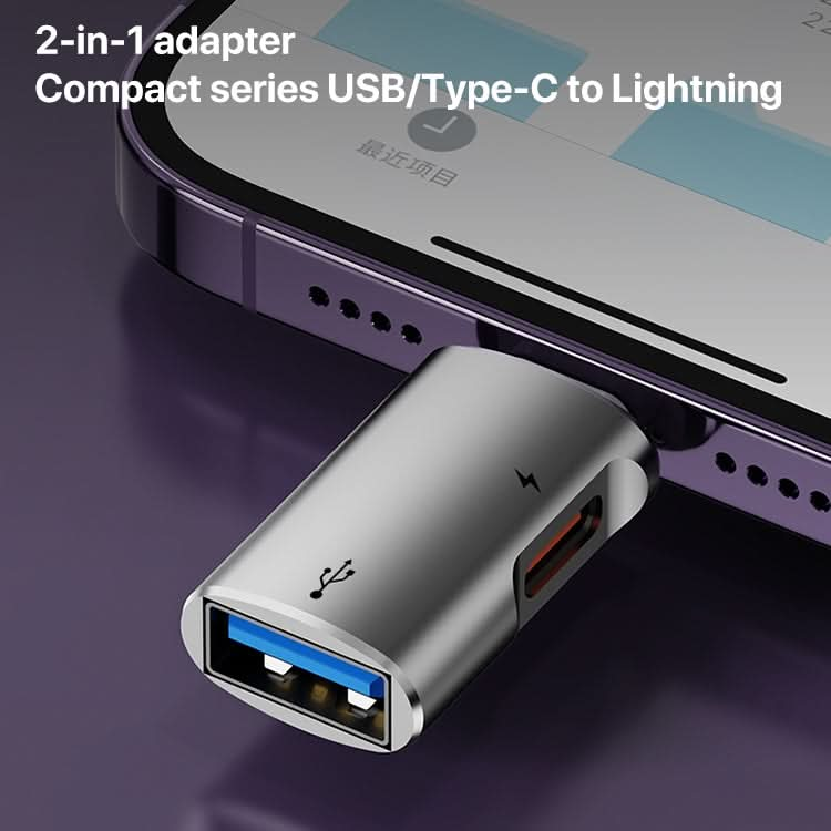 8 Pin to USB, USB-C / Type-C OTG Adapter