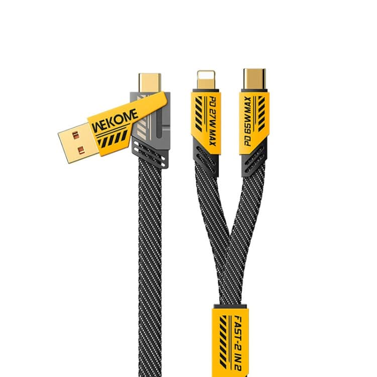 WK WDC-26 1.2m 65W USB / Type-C to Type-C / 8 Pin Magnetic Fast Charging Data Cable