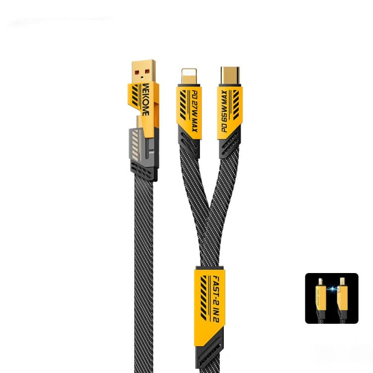 WK WDC-26 1.2m 65W USB / Type-C to Type-C / 8 Pin Magnetic Fast Charging Data Cable