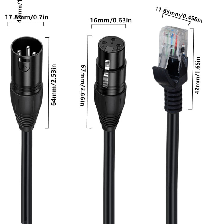 Network Extension Cable for DMX-CON Controller Series, Length: 30cm My Store