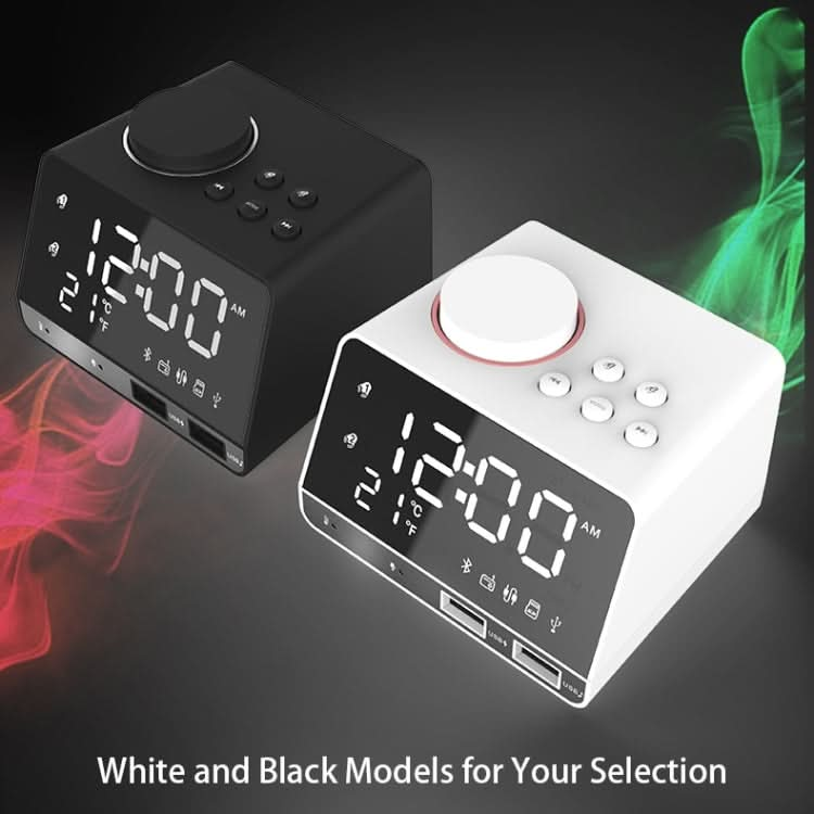 K11 LED Bluetooth 4.2 Speaker Alarm Clock Music Display Radio