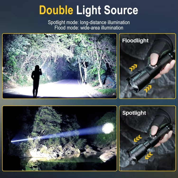 S2301 30W White Laser Wick 1000LM Telescopic Zoom LED Flashlight My Store