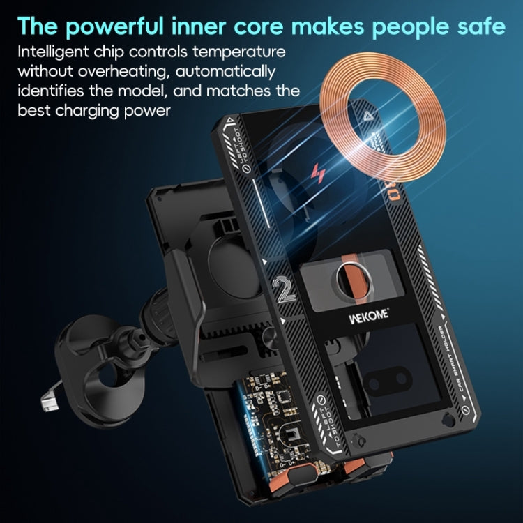 WEKOME WP-U208 15W Mechanical Transparent Wireless Charging Car Holder ÎҵÄÉ̵ê