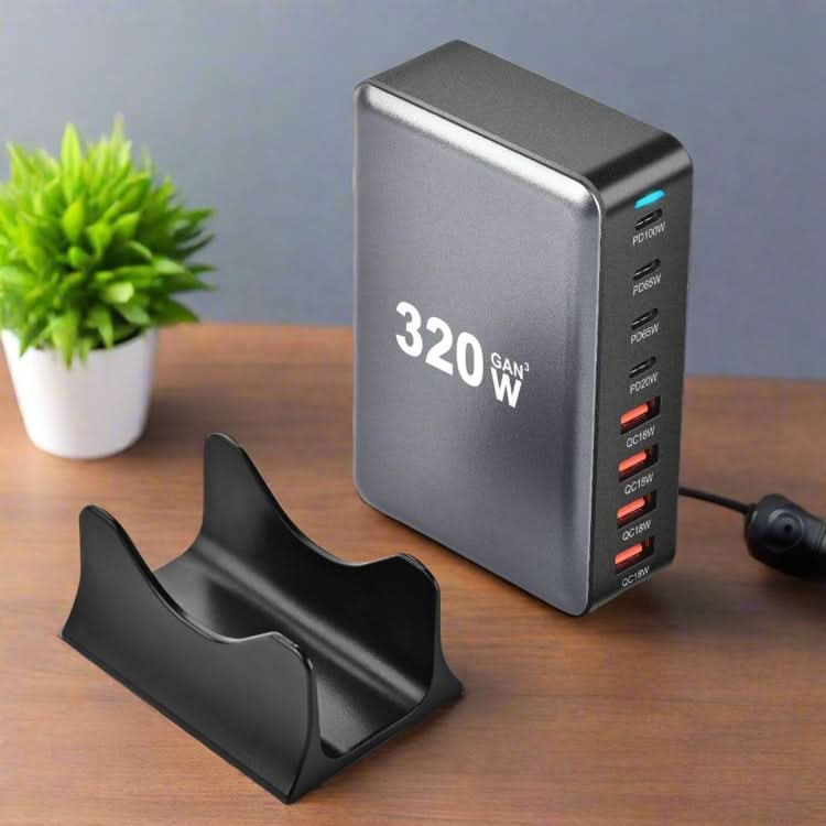 YMX-320W GaN 320W USB x 4, USB-C / Type-C x 4 Fast Charger