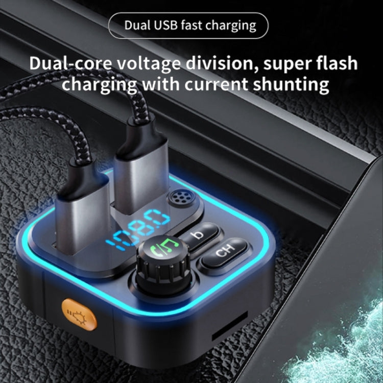 WEKOME WP-C52 Pop Digital Series MP3 Wireless Fast Charging Car Charger ÎҵÄÉ̵ê