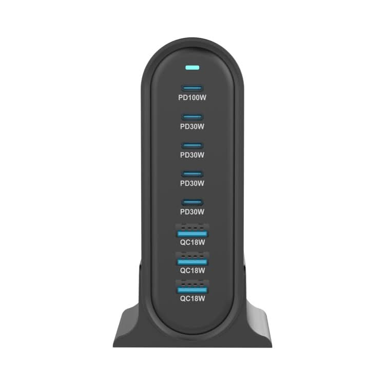 YMX-968 268W 5Type-C, 3USB 8-Ports Desktop Fast Charger