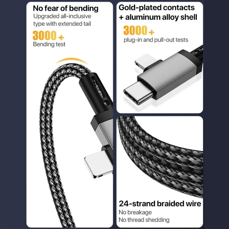 2 in 1 8 Pin, USB-C / Type-C to 3.5mm Car AUX Audio Adapter Cable