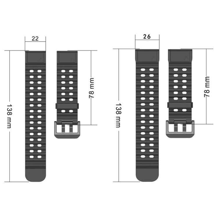 Ocean Quick Release Silicone Watch Band