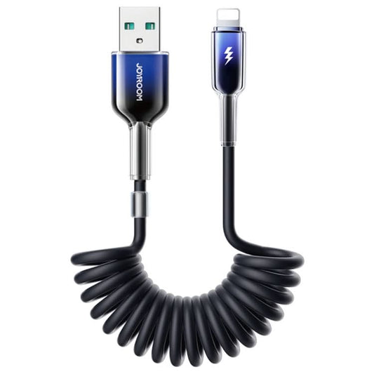 JOYROOM S-A43 3A USB to 8 Pin Coiled Fast Charging Data Cable