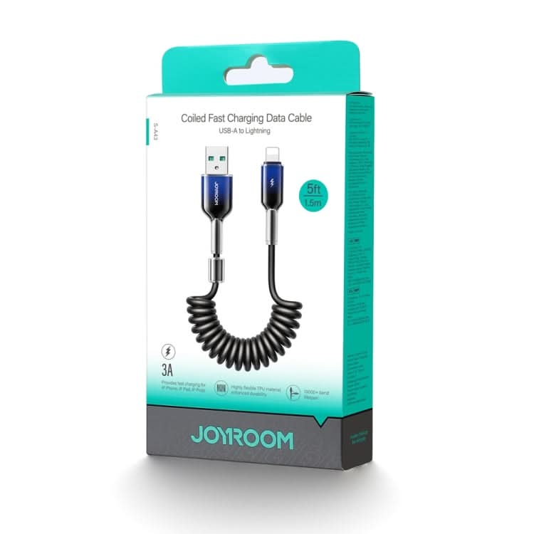 JOYROOM S-A43 3A USB to 8 Pin Coiled Fast Charging Data Cable