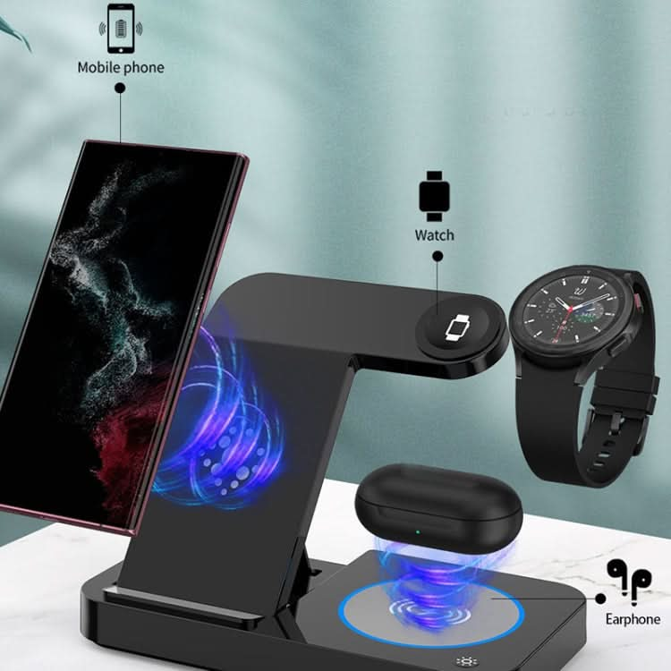 B18 4 in 1 Mobile Phone / Earphone Universal Foldable Wireless Charger