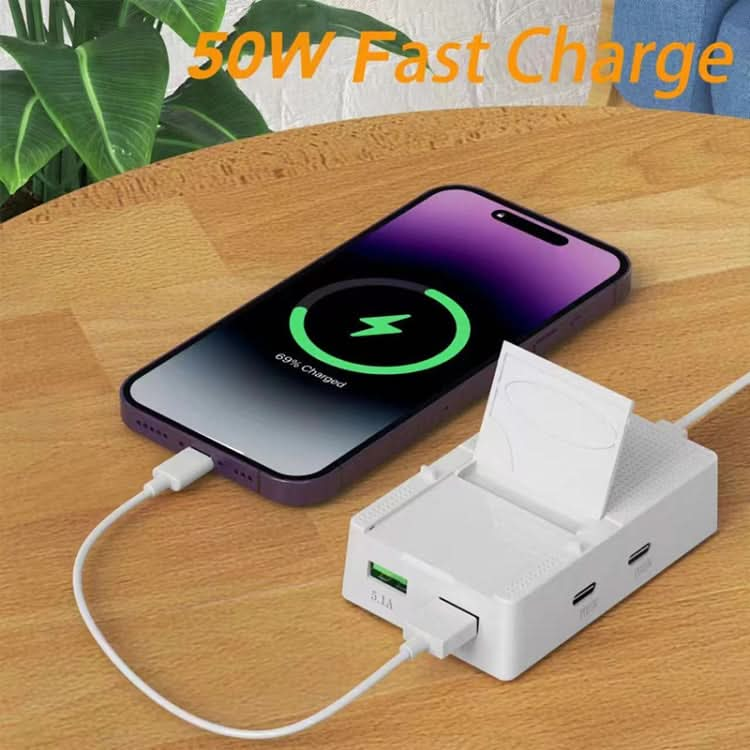 CY-PC03 50W 2 Type-C 2 USB Multi Ports Sharing Travel Charger