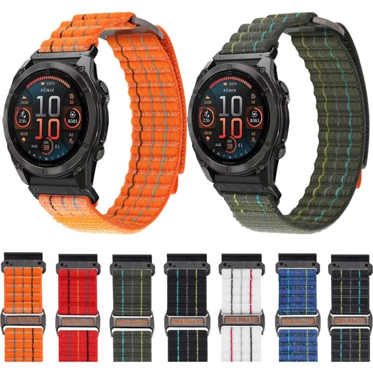 Dual Sections Sports Style Nylon Loop Hook and Loop Fastener Watch Band