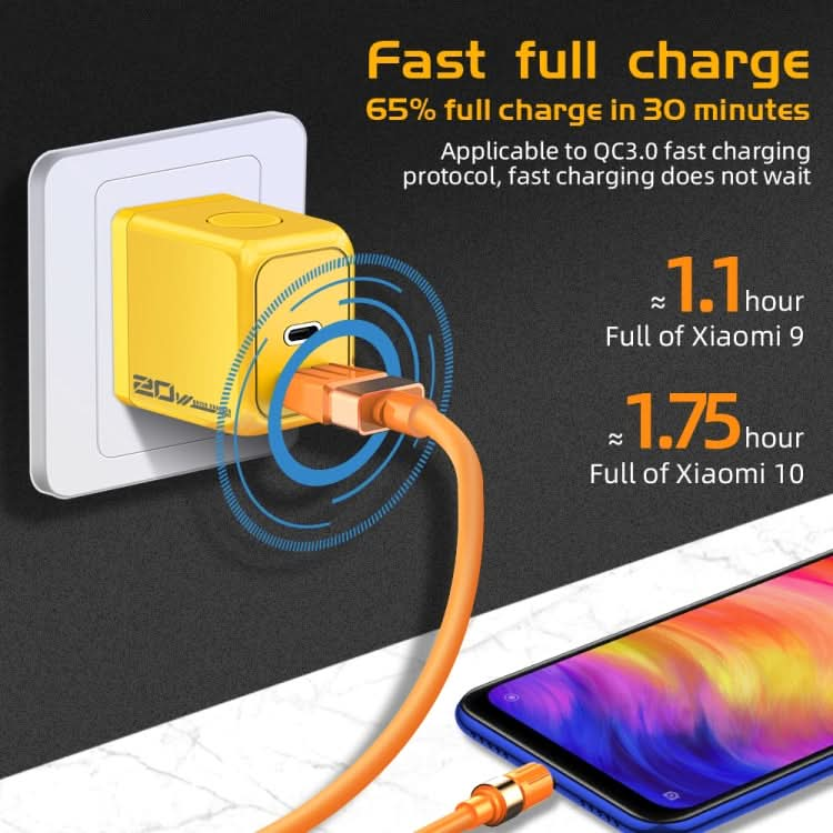 M167 PD 20W Type-C and USB QC 3.0 Fast Charger