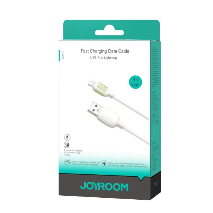 JOYROOM S-A53 Fluorescent Series 3A USB to 8 Pin Fast Charging Data Cable