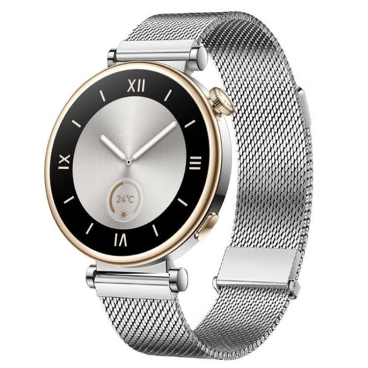 Daul-section Magnetic Milan Steel Mesh Watch Band