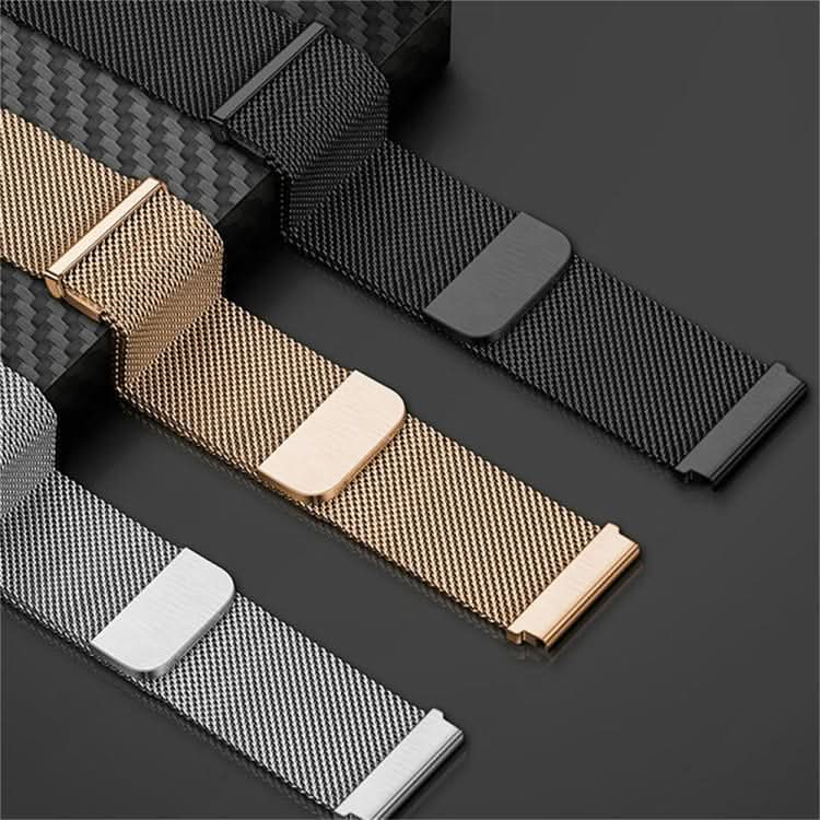 Daul-section Magnetic Milan Steel Mesh Watch Band