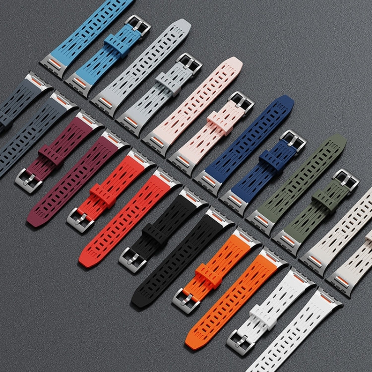 Trailblazer Oval Holes Silicone Watch Band