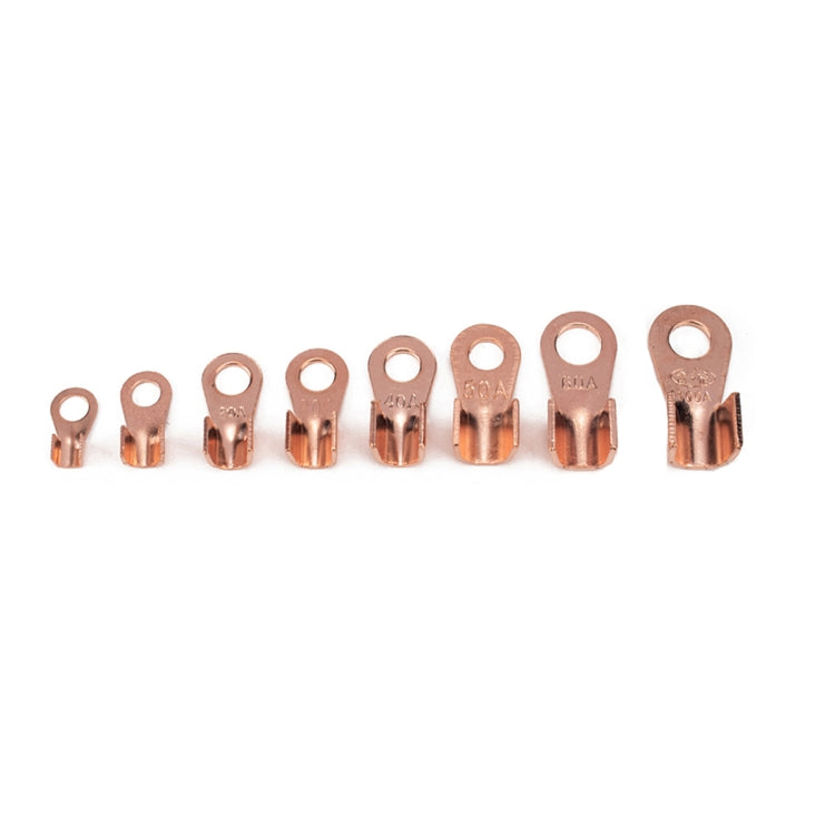 185 PCS Icstation Open Barrel Pure Copper Ring Lug Wire Crimp Terminals Assortment Kit