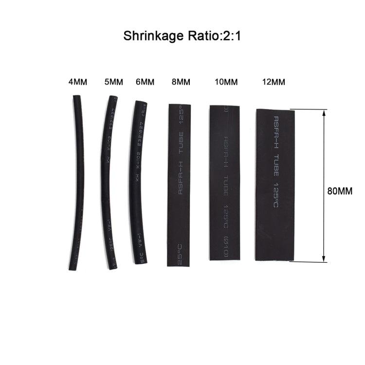 245 PCS Icstation Open Barrel Pure Copper Ring Lug Wire Crimp Terminals Assortment Kit with Heat Shrink Tube