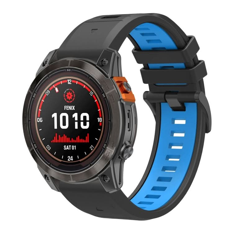 Two Color Quick Release Silicone Watch Band with Tool