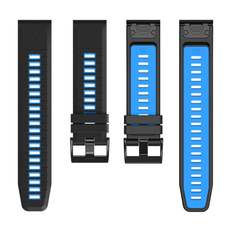 Two Color Quick Release Silicone Watch Band with Tool