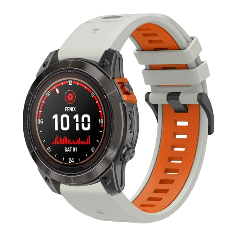 Two Color Quick Release Silicone Watch Band with Tool