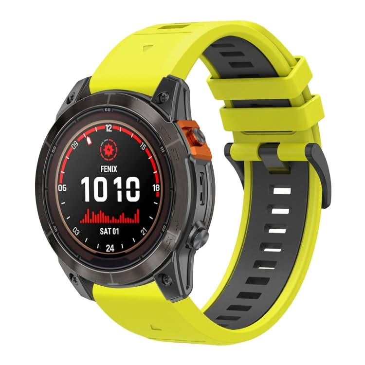 Two Color Quick Release Silicone Watch Band with Tool