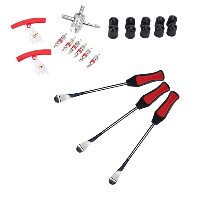 22 in 1 Car / Motorcycle Tire Repair Tool Spoon Tire Spoons Lever Tire Changing Tools with Red Tyre Protector-Reluova