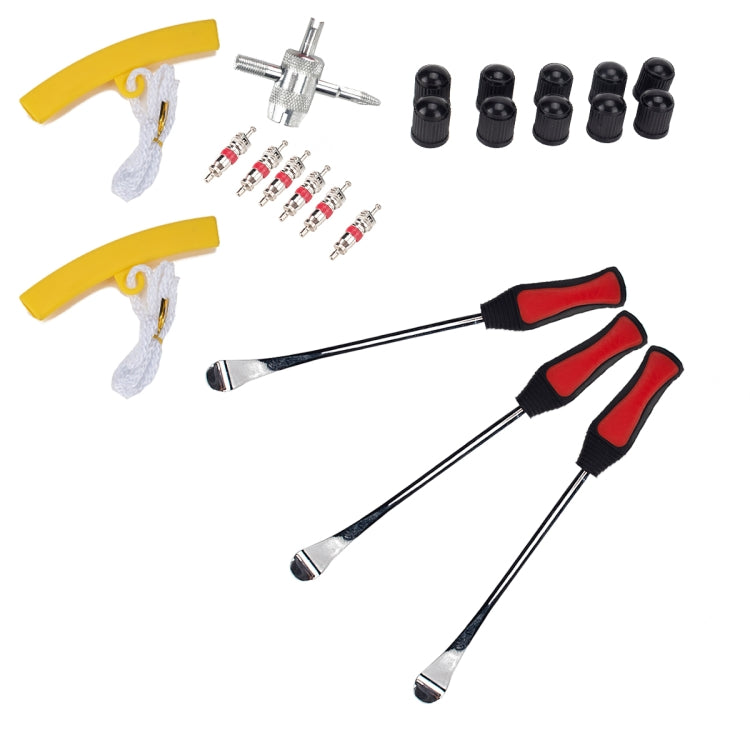 22 in 1 Car / Motorcycle Tire Repair Tool Spoon Tire Spoons Lever Tire Changing Tools with Yellow Tyre Protector-Reluova