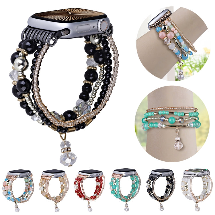 Four-row Copper Beads Chain Watch Band