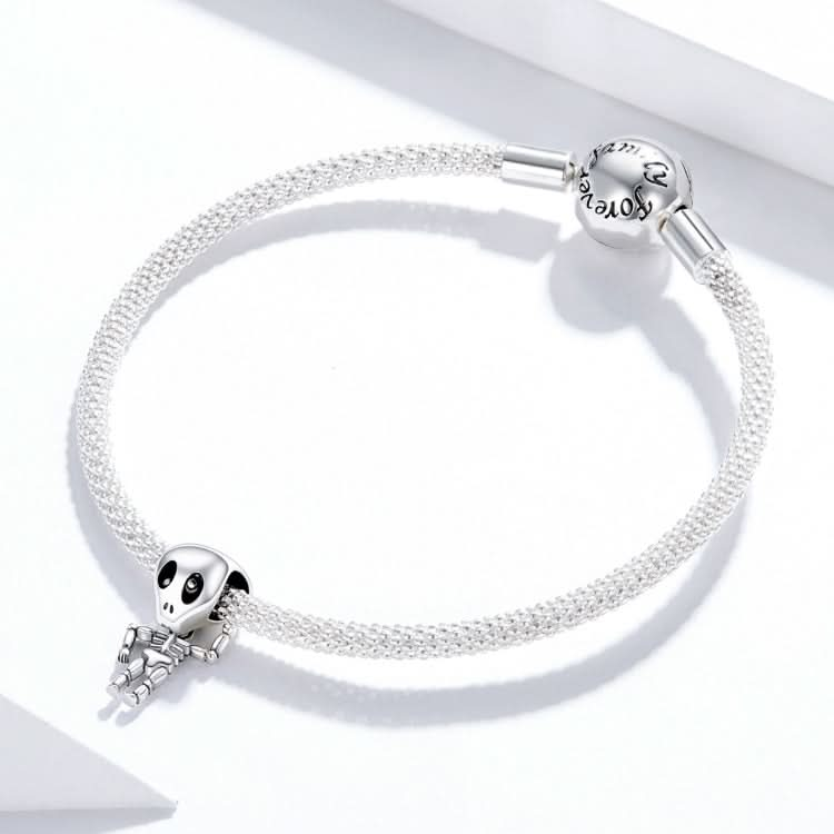 S925 Sterling Silver Skull Skeleton Beads DIY Bracelet Necklace Accessories Reluova