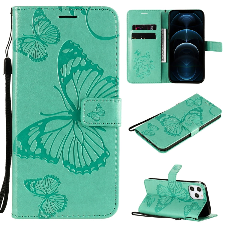 3D Butterfly Embossed Pattern Horizontal Flip Leather Case with Holder & Card Slot & Wallet & Lanyard, Series 2-Reluova