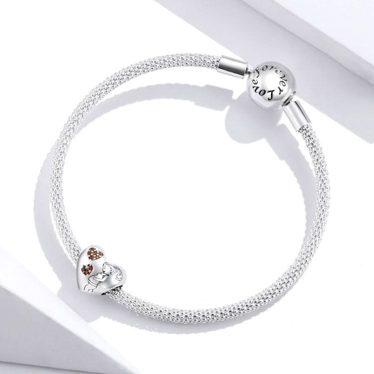 S925 Sterling Silver Pregnant Women Maternal Love Beads DIY Bracelet Necklace Accessories