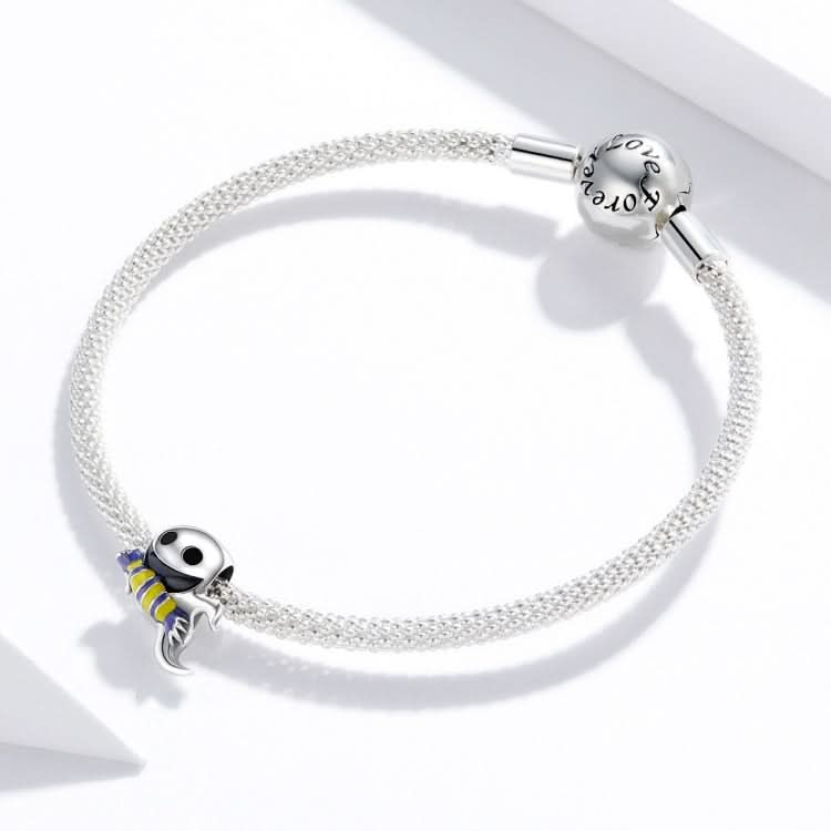 S925 Sterling Silver Naughty Ghost Beads DIY Bracelet Necklace Accessories