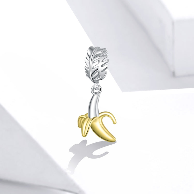 S925 Sterling Silver Banana Fruit Pendant DIY Bracelet Necklace Accessories Reluova